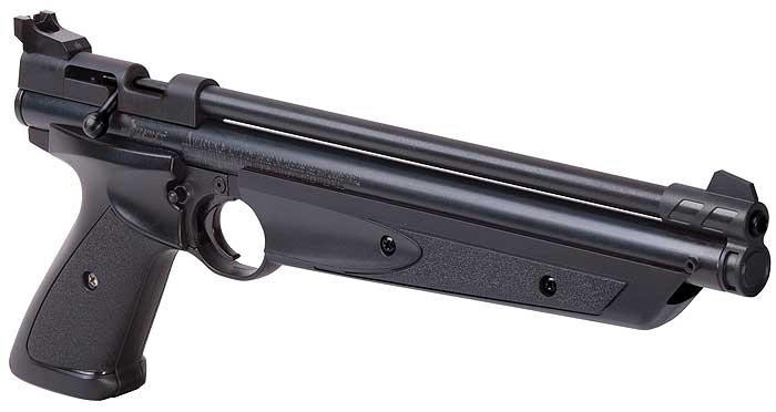 Crosman 1377C/PC77 Single Shot Bolt Action 0.177 Cal Airgun, Black