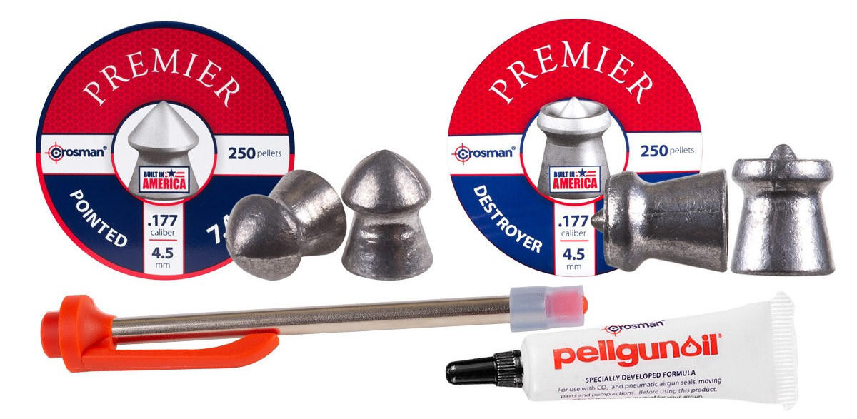 Crosman .177 Caliber Hunting Pellet Kit