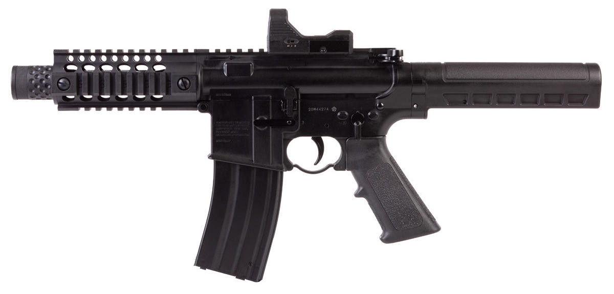 Crosman A4-P Full/Semi Auto CO2 Powered 0.177 Cal Airgun, Black