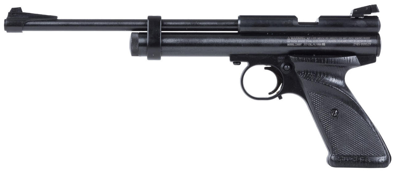Crosman Bolt Action CO2 Powered 0.177 Cal Airgun, Black