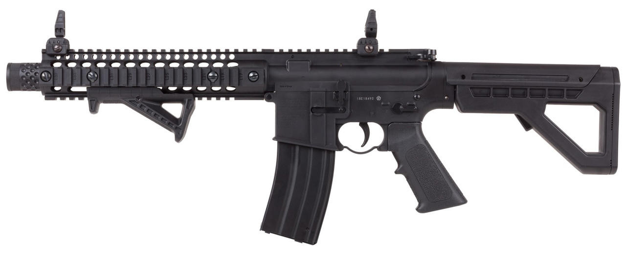 Crosman DPMS SBR Full-Auto w/ 2 magazines 0.177 Cal Airgun, Black