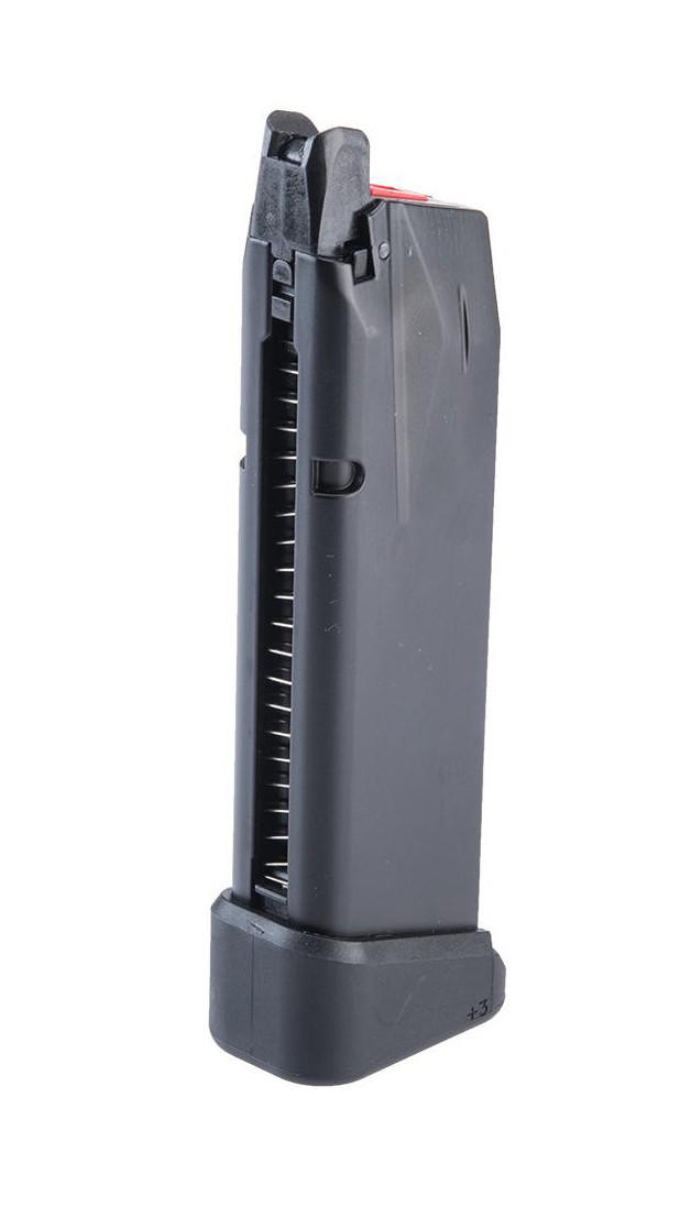Cybergun EMG 25rd Green Gas Magazine for Canik TP9 Series GBB Parallel Training Pistols, Black