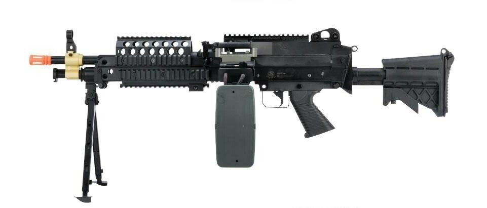 Cybergun FN Herstal Licensed MK46 AEG Airsoft Rifle, Black