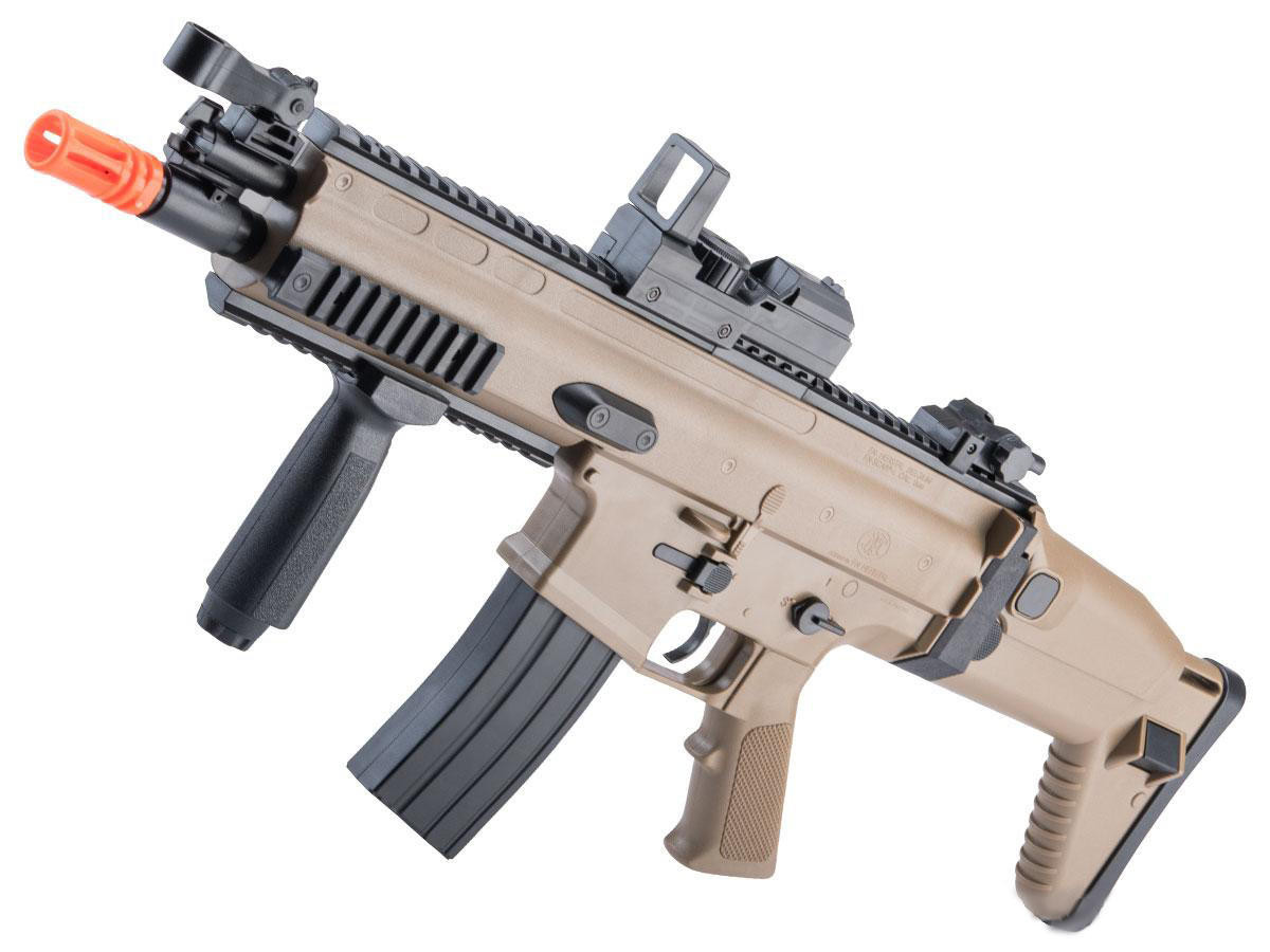Cybergun FN Herstal Licensed SCAR-L Full Size Entry Level Airsoft AEG Rifle, Tan/Black