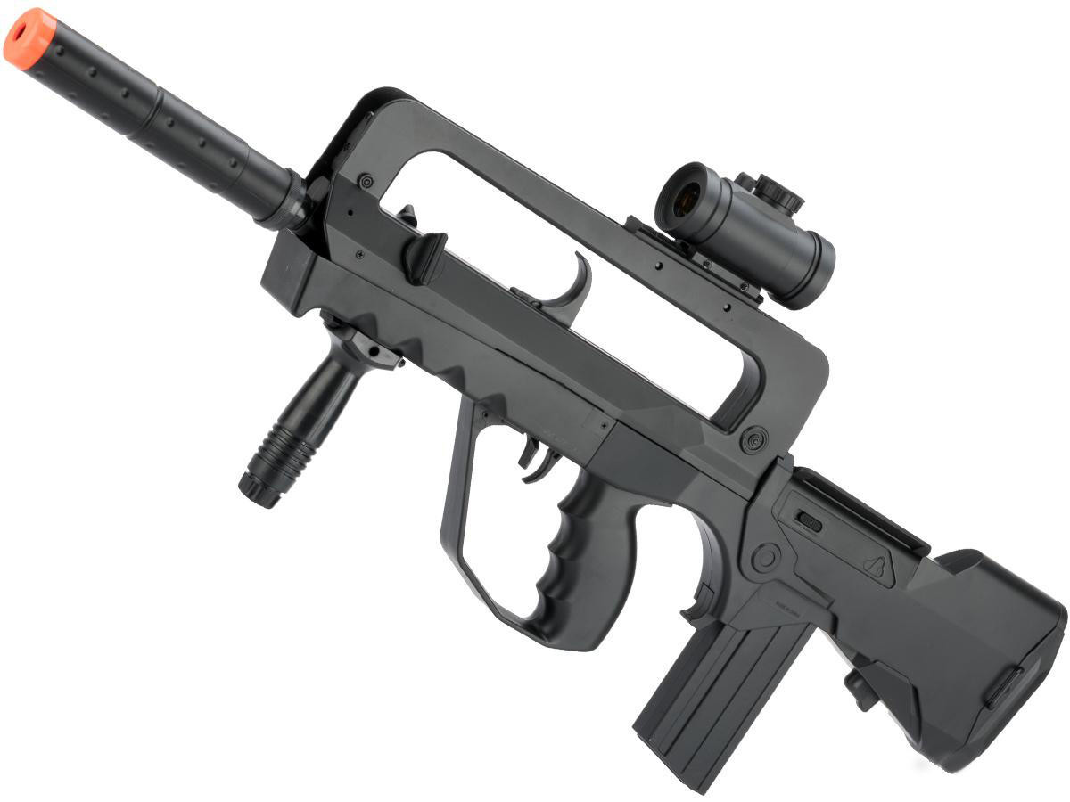 Cybergun Fully Licensed Famas Heavy Weight Spring Powered Airsoft Rifle, Black