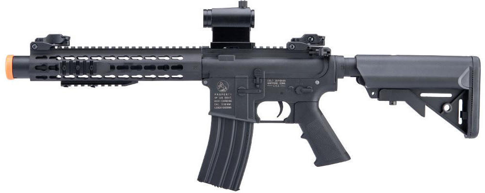 Cybergun Licensed Colt Sportsline Keymod 10" M4 AEG Airsoft Rifle w/ G3 Micro-Switch Gearbox, Black