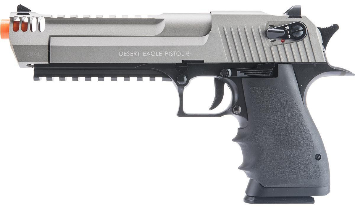 Cybergun Magnum Research Licensed Desert Eagle L6 CO2 GBB Airsoft Pistol, Two-Tone