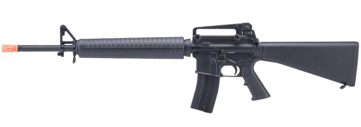 Cybergun S&T FN Licensed Full Metal M16A4 Gas Blowback Airsoft Rifle, Black