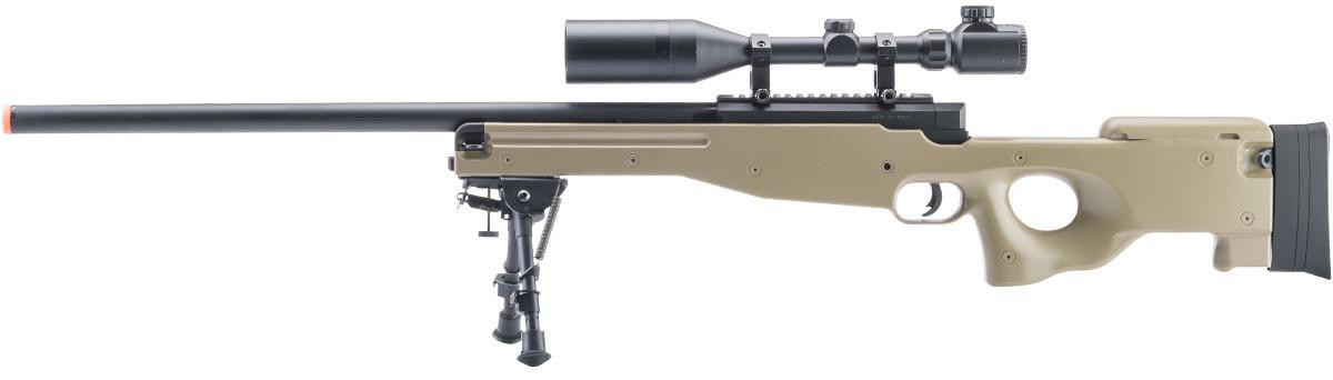 Cybergun Mauser Licensed Type 96 Airsoft Bolt Action Sniper Rifle, Tan