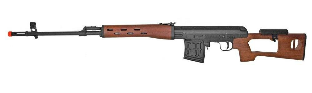 CYMA CM057 AK SVD Full Metal AEG Airsoft Sniper Rifle, Real Wood