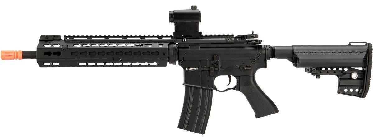 CYMA Keymod-S Full Metal M4 Airsoft AEG Rifle, Black