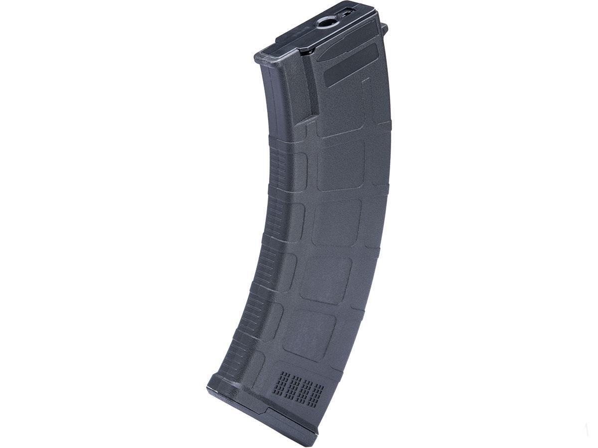 CYMA Polymer AK47-Style 200rd Mid Cap Magazine, Black