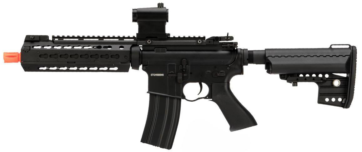 CYMA Sport KeyMod-S Full Metal 9" Barrel 9.5" RIS M4 Airsoft AEG Rifle, Black