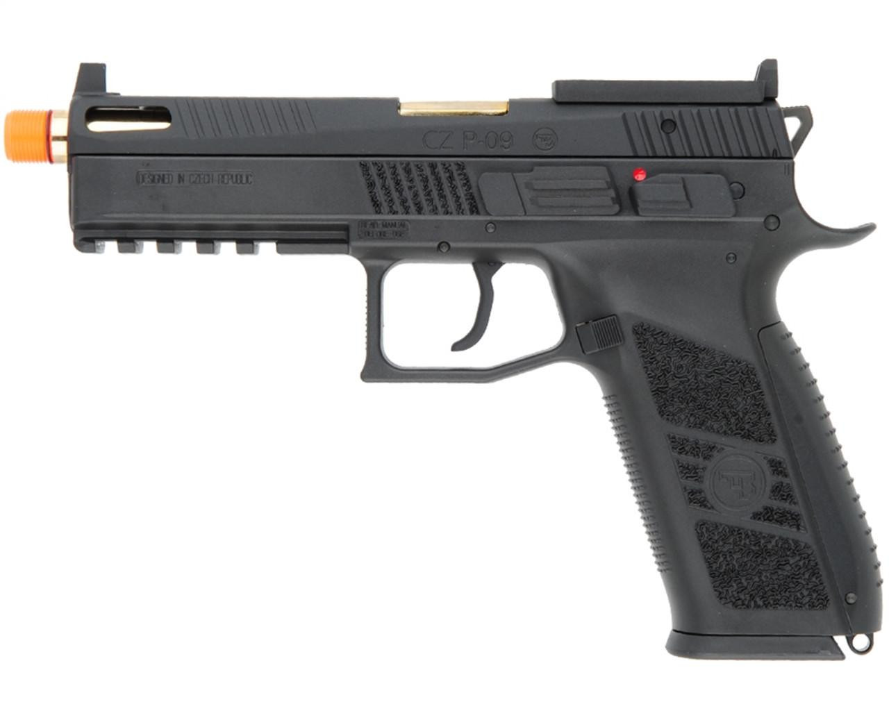 CZ P-09 Optic Ready CO2 Blowback Airsoft Pistol, Black