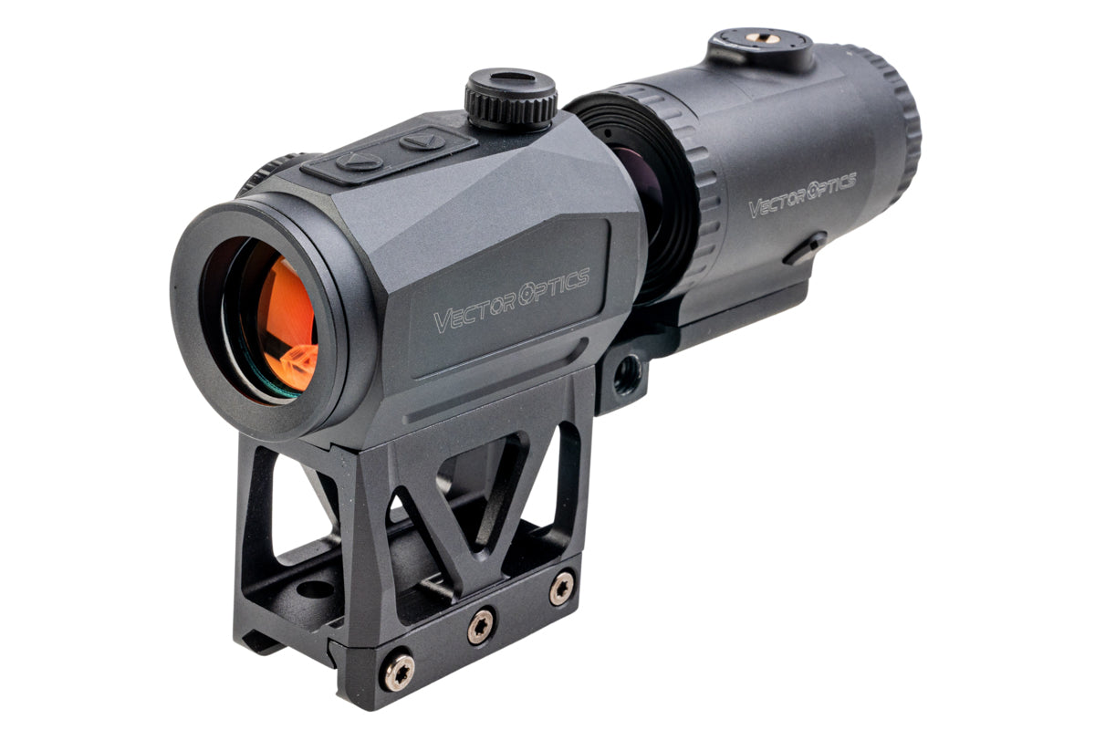 Vector Optics Scrapper 1x25 MRT Red Dot & Paragon 3x Magnifier Kit w/ Integrated One-Piece Picatinny