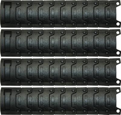 Dboys BI-08 Interlocking Rail Covers, Black, Set of 4
