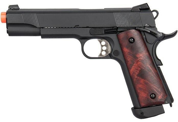 Double Bell Co2 M1911A1 Blowback Airsoft Pistol, High Velocity, Black