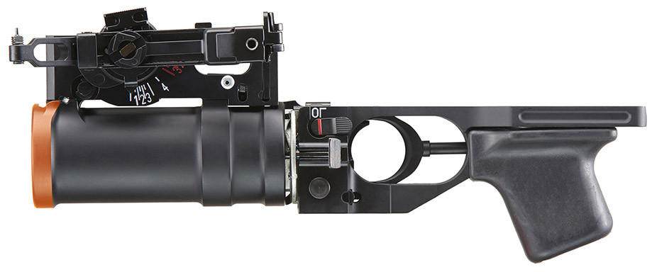 Double Bell Metal AK Grenade Launcher, Black