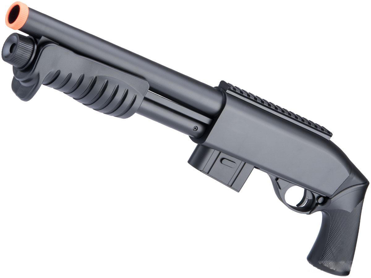 Double Eagle M401 Airsoft Spring Shotgun, Black
