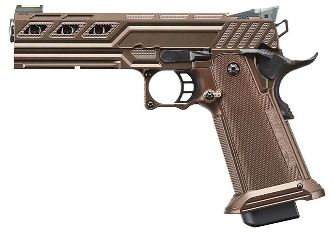 Dr. Black "Dune Wolf" Custom 5.1 Hi-Capa GBB Airsoft Pistol, Tan