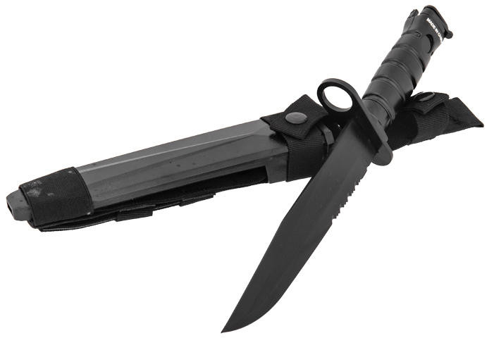 Dummy Bayonet 2618B with Blade Cover for M4/M16, Black