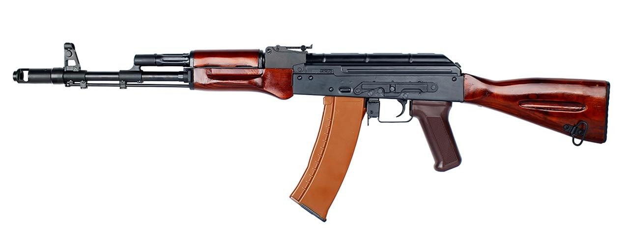 E&L Airsoft AK74N Platinum Airsoft Rifle w/ Real Wood Furniture, Black