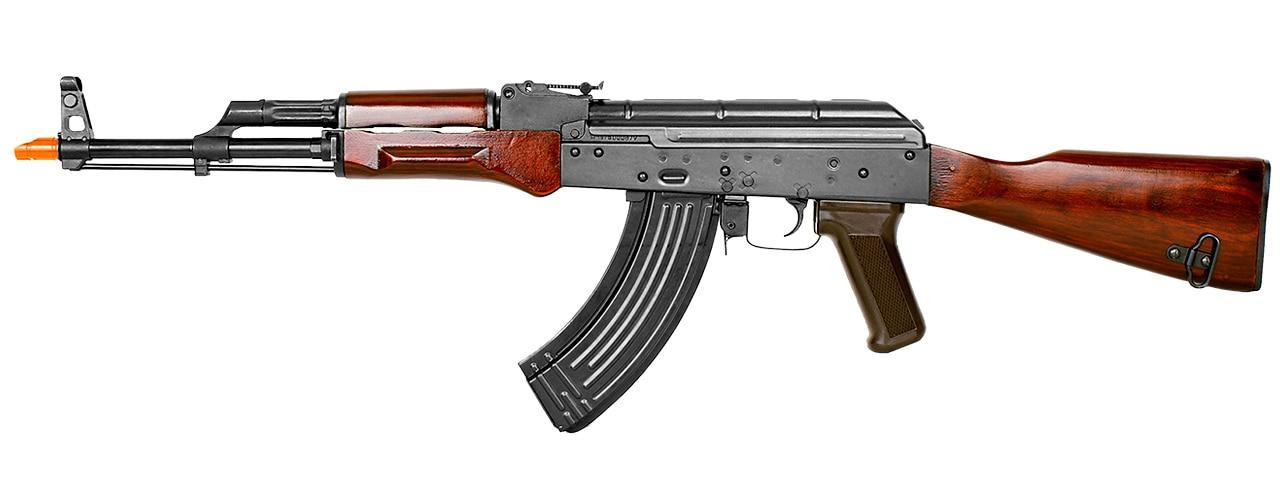 E&L Airsoft AKM Platinum Airsoft Rifle w/ Real Wood Furniture, Black