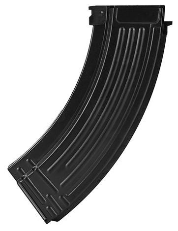 E&L AK47 120rds Mid-cap Metal Magazine 5 Pack, Black