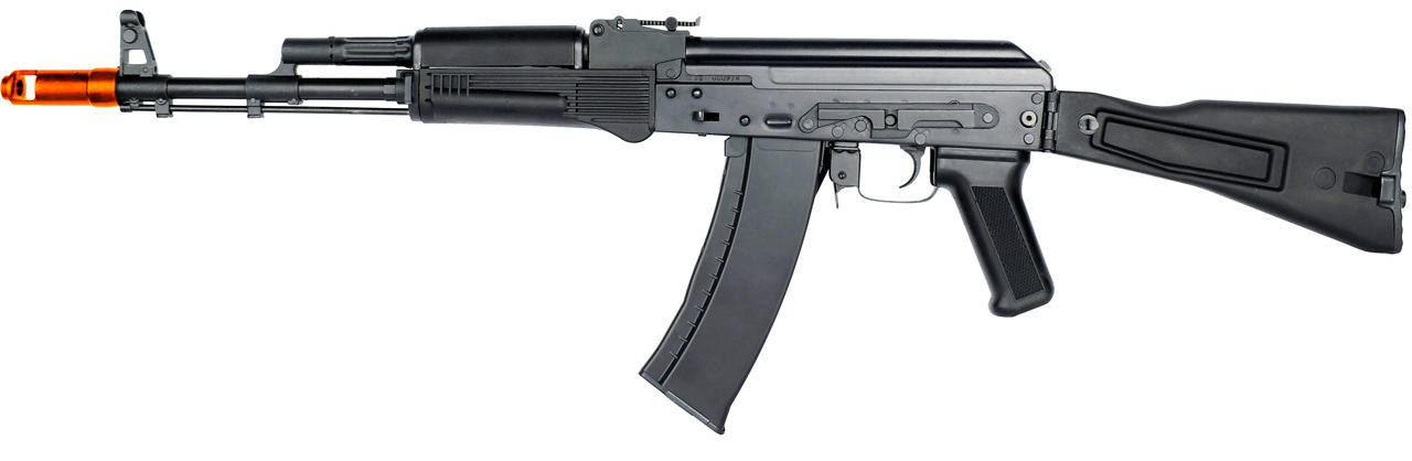E&L AK74MN Essential Stamped Steel Airsoft AEG Rifle, Black