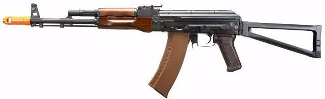 E&L AKS74N Platinum 2.0 ETU V3 AEG Airsoft Rifle, Black/Wood