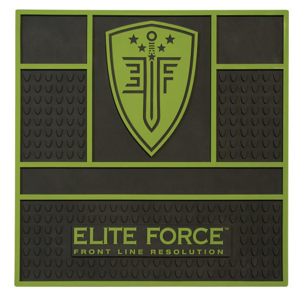 Elite Force 12x12in Counter Mat, Black/Green