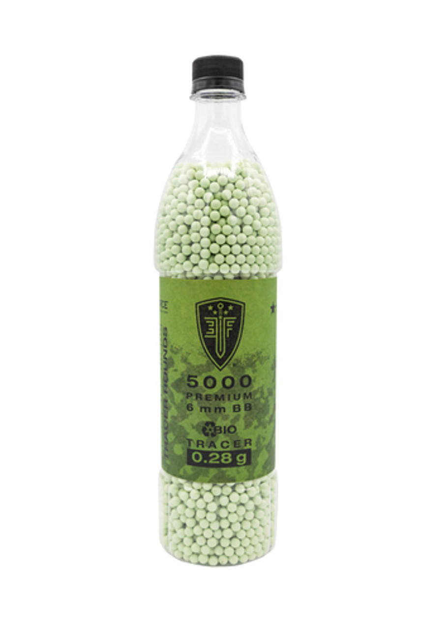 Elite Force 5000ct 0.28g Bio Airsoft Tracer BBs, Light Green