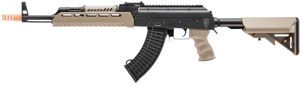 Elite Force AKX Airsoft AEG Rifle w/ EYE Trace, Black/Tan