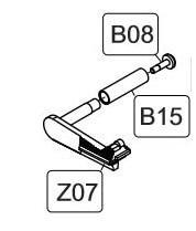 Elite Force/KWC 1911 CO2 Blowback Airsoft Pistol Complete Slide Catch Assembly