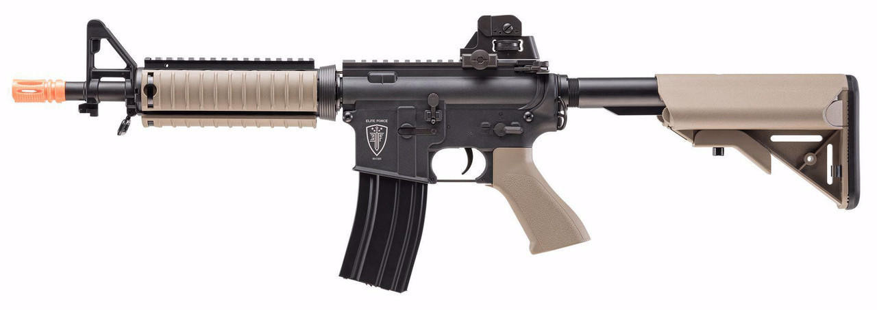 Elite Force M4 CQBX w/ Eye Trace 2023 Airsoft AEG Rifle, Black/Tan