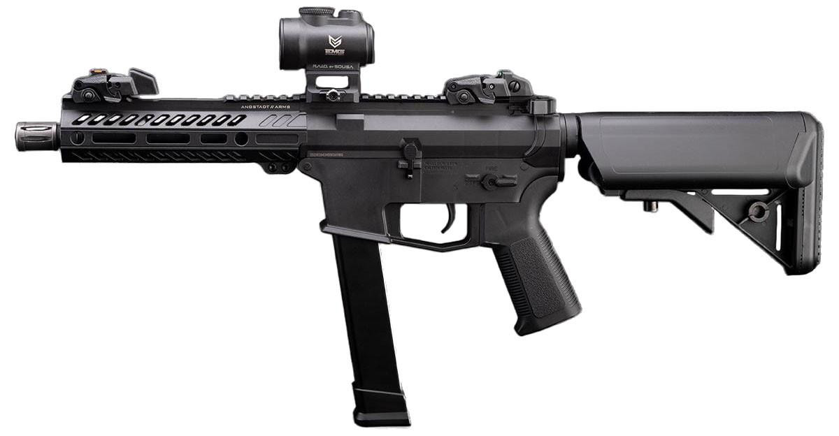 EMG Angstadt 7.5" UDP-9 PCC Airsoft AEG Rifle w/ Battery & Charger, Black