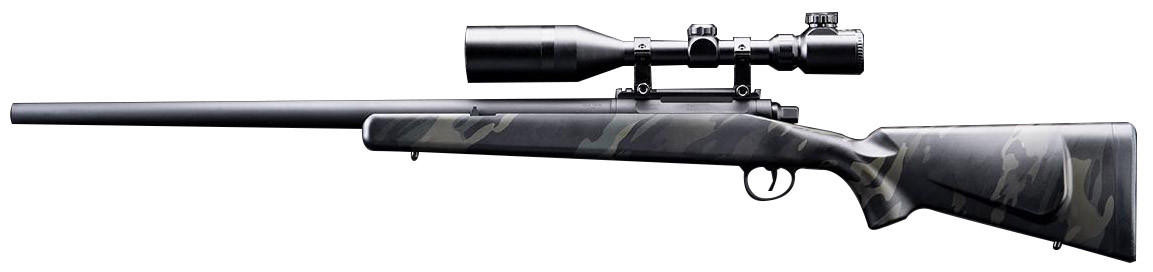 EMG Barrett Fieldcraft Hydro Dip Bolt Action Airsoft Sniper Rifle, Black Camo