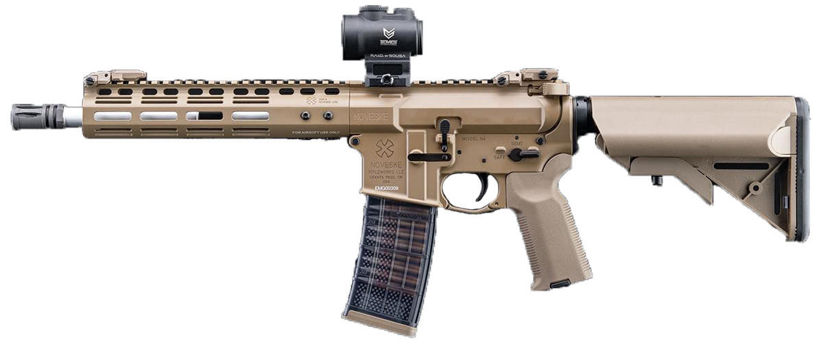 EMG CYMA CGS Series Noveske Licensed N4 Gen 3 GBB Airsoft Rifle, FDE