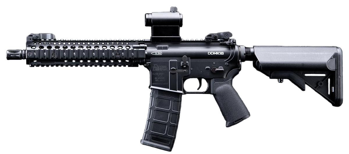 EMG Daniel Defense Licensed DDMK18 Airsoft AEG Rifle w/ CYMA Platinum QBS Gearbox, Black