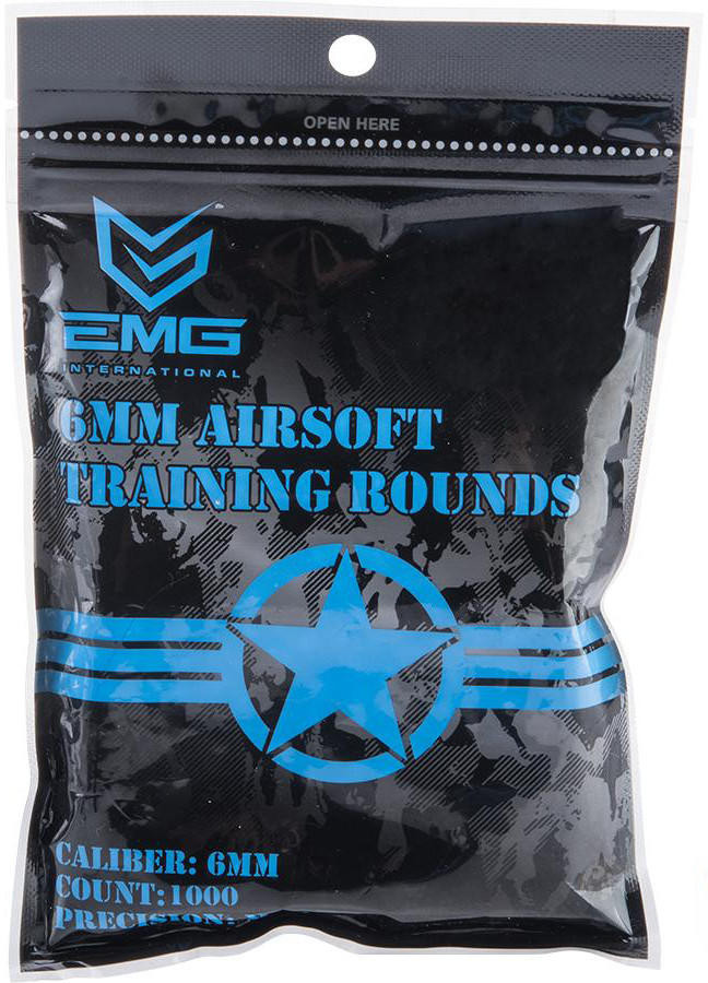 EMG International Match Grade 0.20g 1000 Rounds 6mm Airsoft BBs, Light Blue