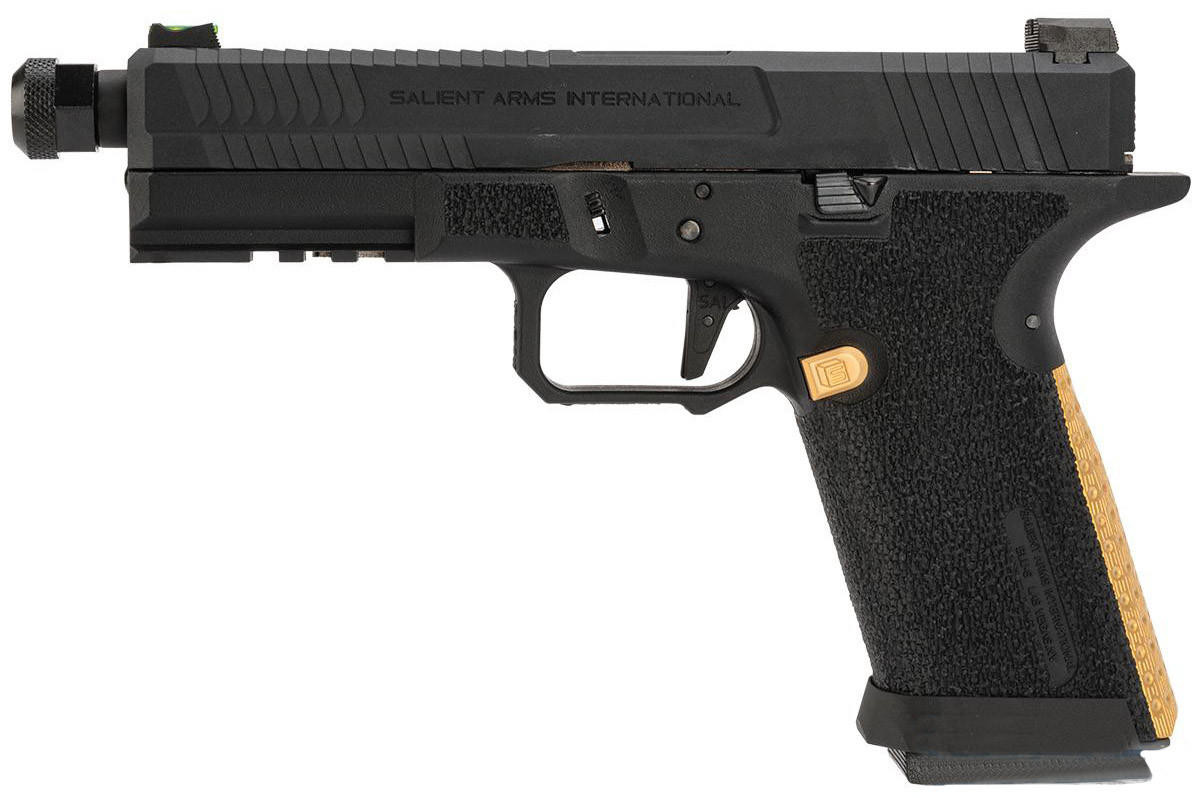 EMG SAI BLU Standard Green Gas GBB Airsoft Pistol, Black
