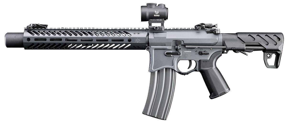 EMG Seekins Precision Licensed PDW SBR SP223 Advanced 12" M-LOK M4 Airsoft AEG Rifle, Grey