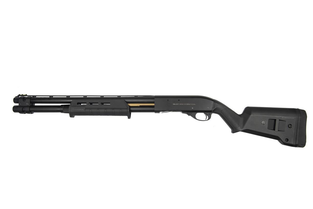 EMG Salient Arms International APS CAM870 Deluxe Airsoft Gas Shotgun, Black