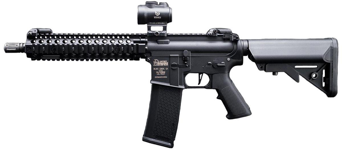 EMG Specna Arms Daniel Defense Licensed MK18 AEG Airsoft Rifle, Black