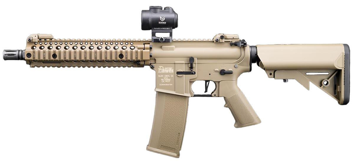 EMG Specna Arms Daniel Defense Licensed MK18 AEG Airsoft Rifle, Tan