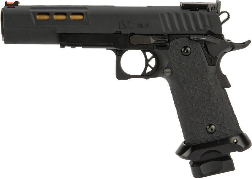 EMG STI International DVC 3-GUN CO2 GBB 2011 Airsoft Training Pistol, Black