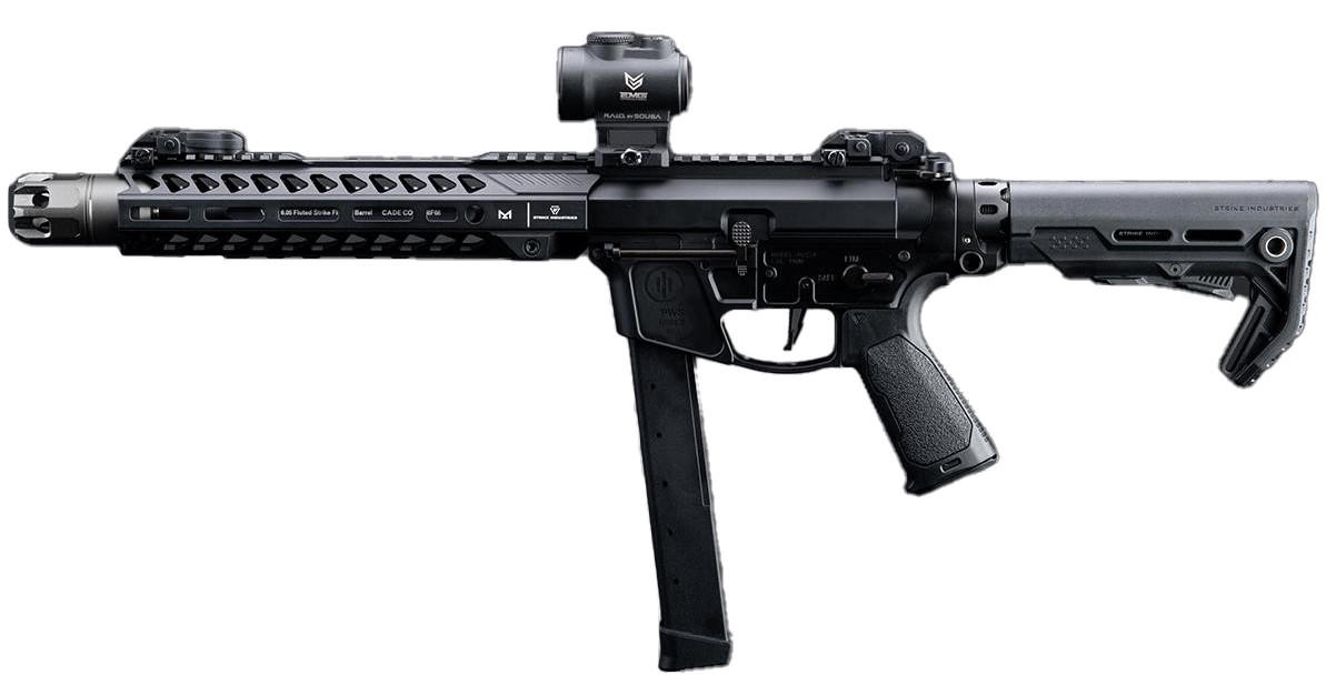 EMG Strike Industries x PWS Licensed 9mm Style Pistol Caliber Carbine 10" CQB Rail Airsoft AEG Rifle