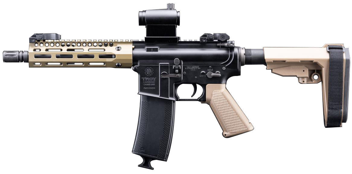 EMG Troy Industries Licensed SOCC M4 Carbine M-LOK AEG Airsoft Rifle, DE