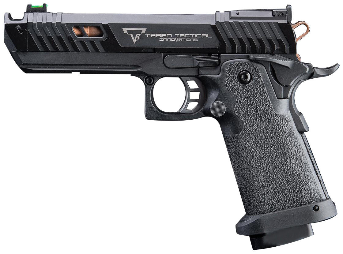 EMG TTI Licensed JW4 2011 Pit Viper Standard Green Gas GBB Airsoft Pistol, Black