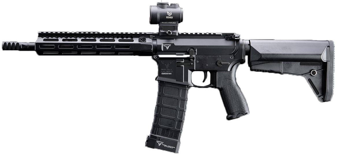 EMG TTI Licensed TR-1 M4E1 "Ultralight" SBR Airsoft AEG Rifle, Black